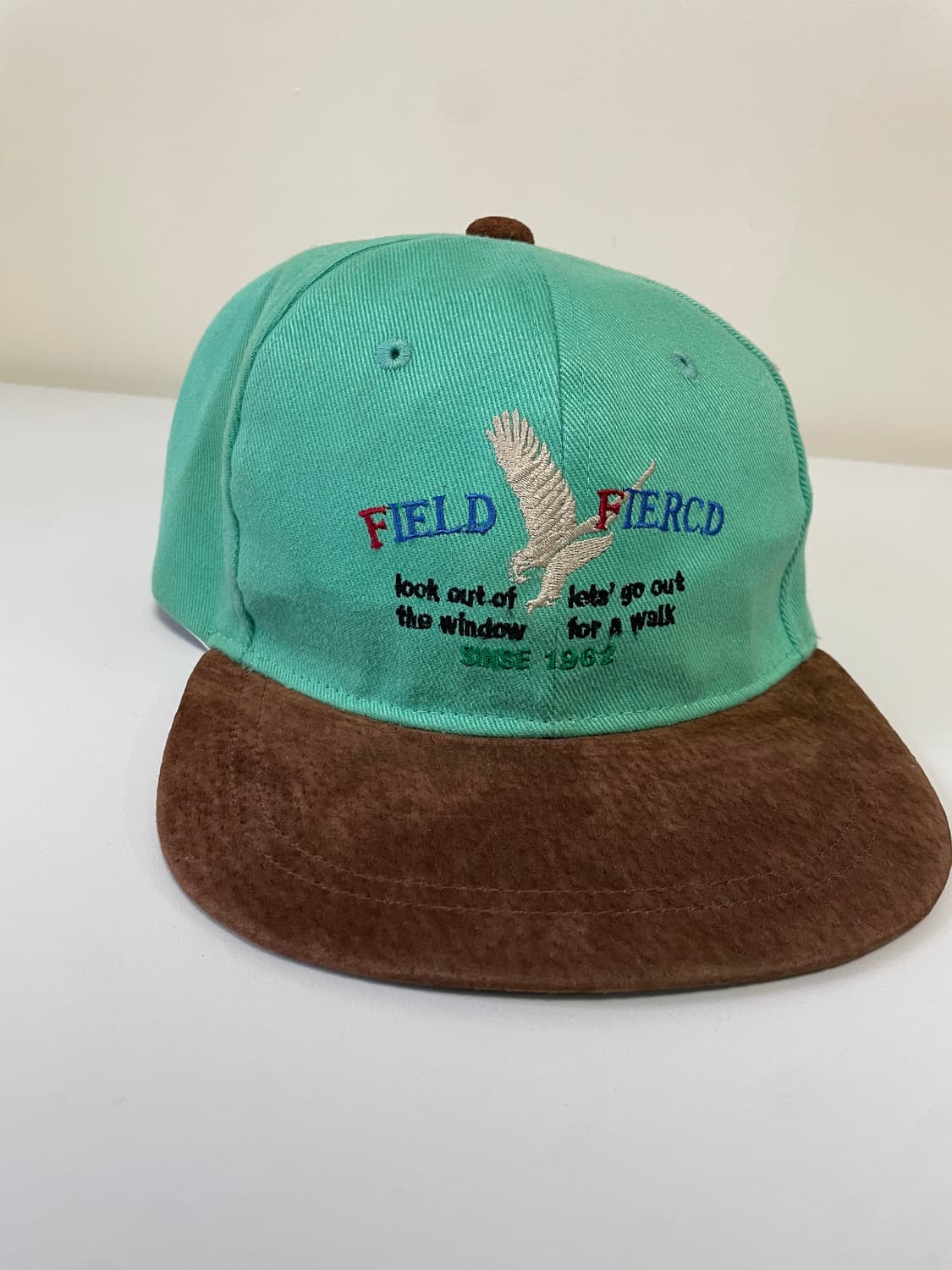 빈티지 field fiercd 스웨이드 투톤 트러커 캡  상품이미지1
