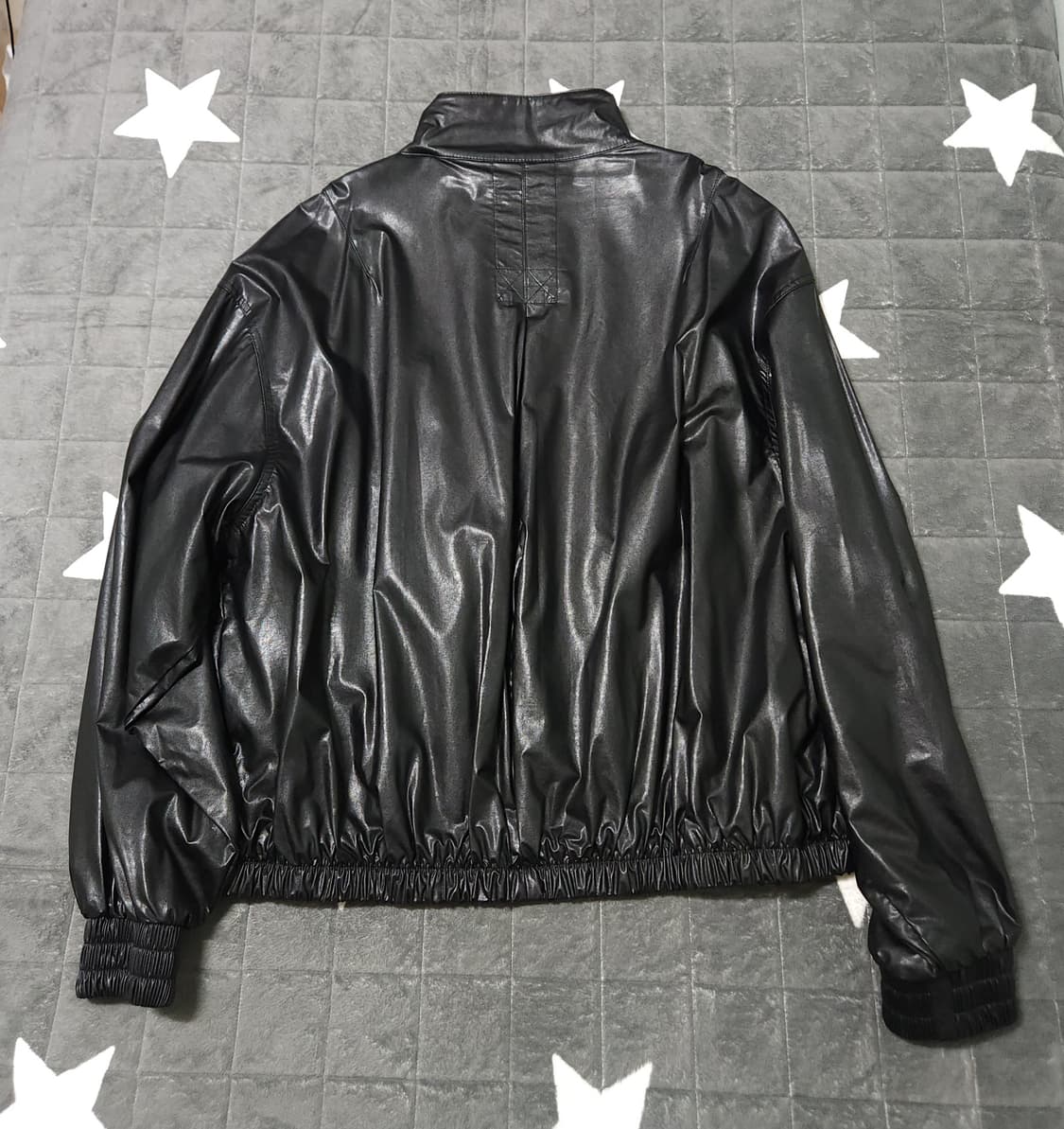 도프제이슨 비건 레더 플리츠 필드 자켓 XL 상품이미지2