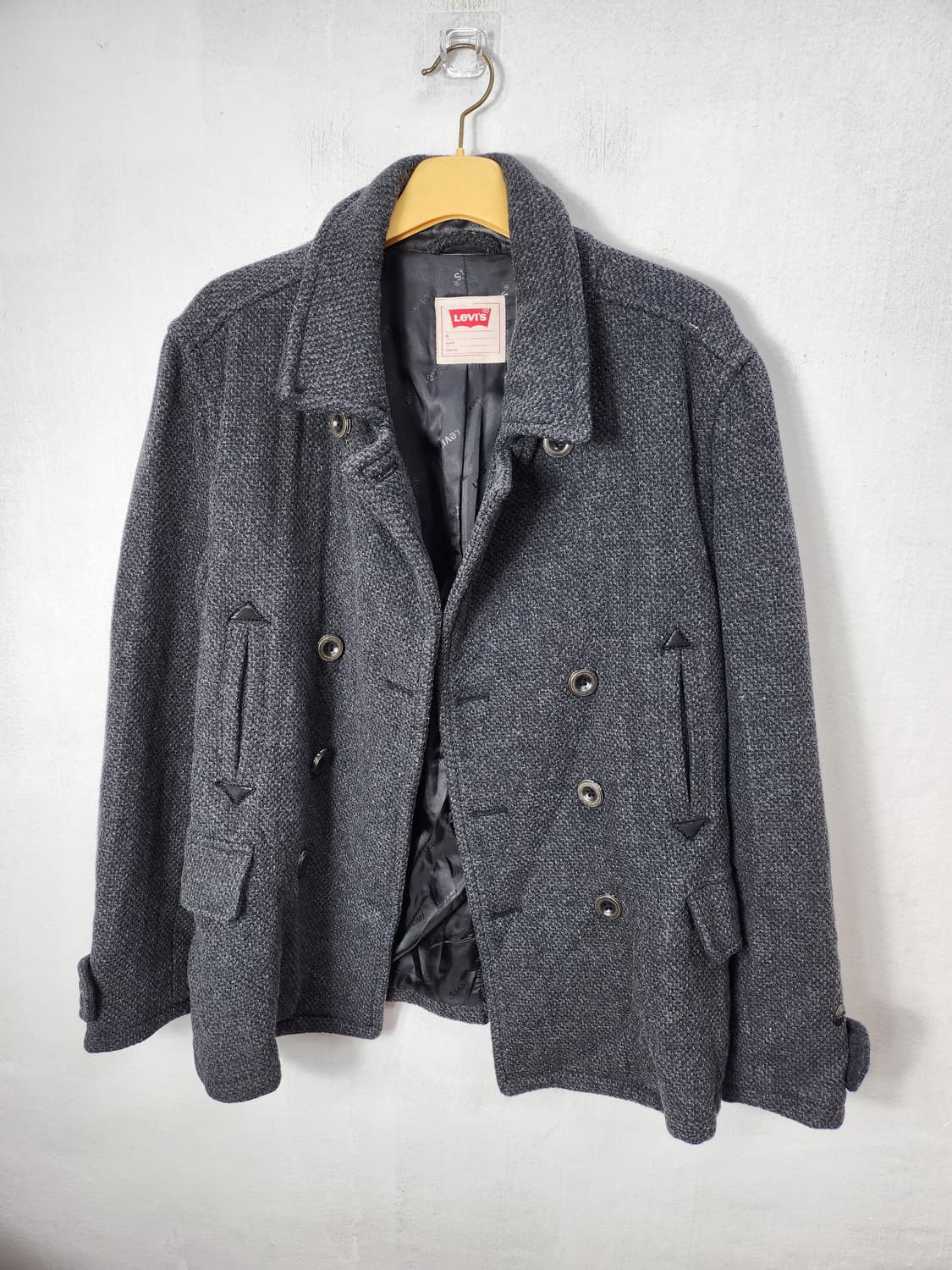 (빈티지)리바이스 남성 울모직 피코트 95 M 상품이미지5