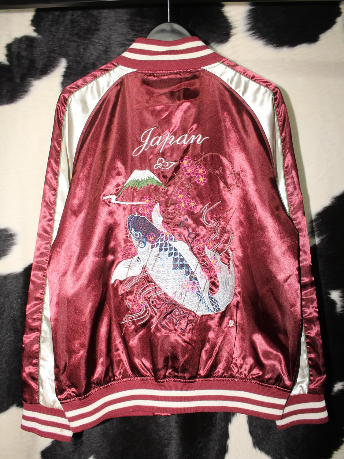 一心如鏡 Oriental Koi Embroidery Sukajan 상품이미지5