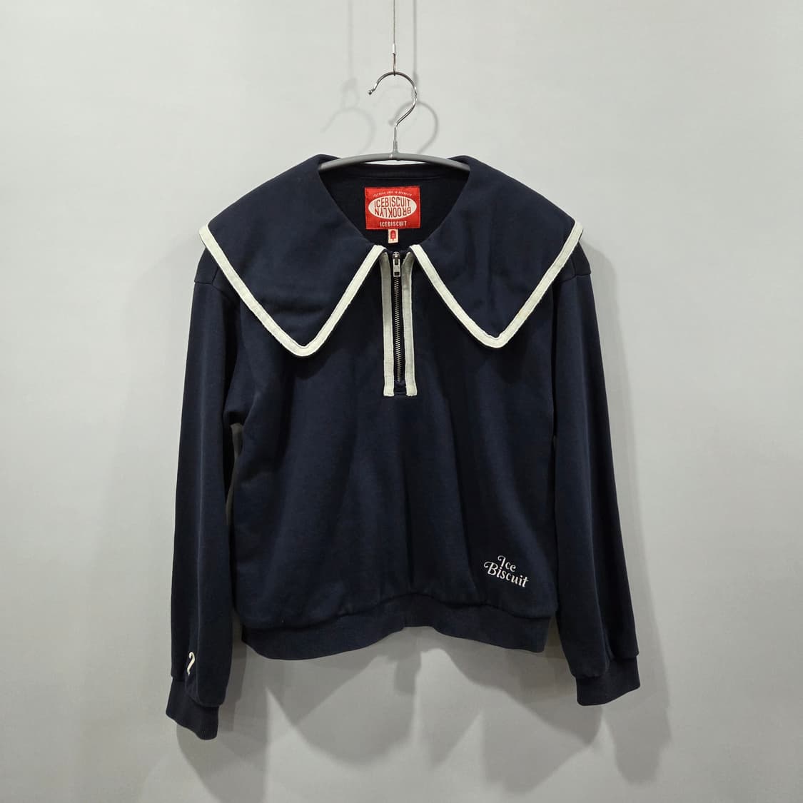 아이스비스킷 하프집업 세일러 카라 맨투맨 155 상품이미지1