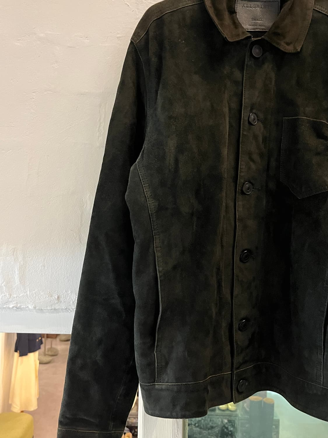 Allsaints 올세인츠 세무 스웨이드 버튼 자켓 S 상품이미지3