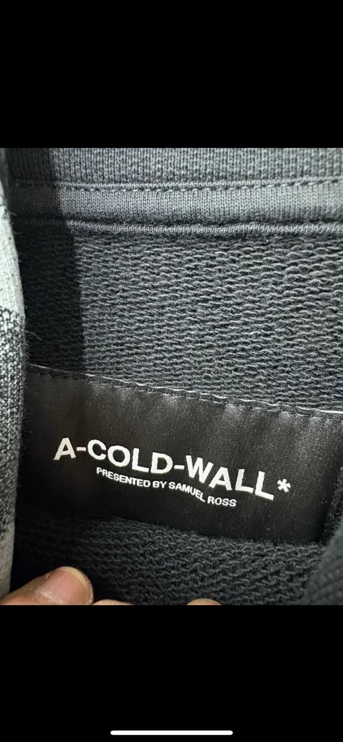 어콜드월 블랙 브러시 스트로크 후드티 H1719 상품이미지7