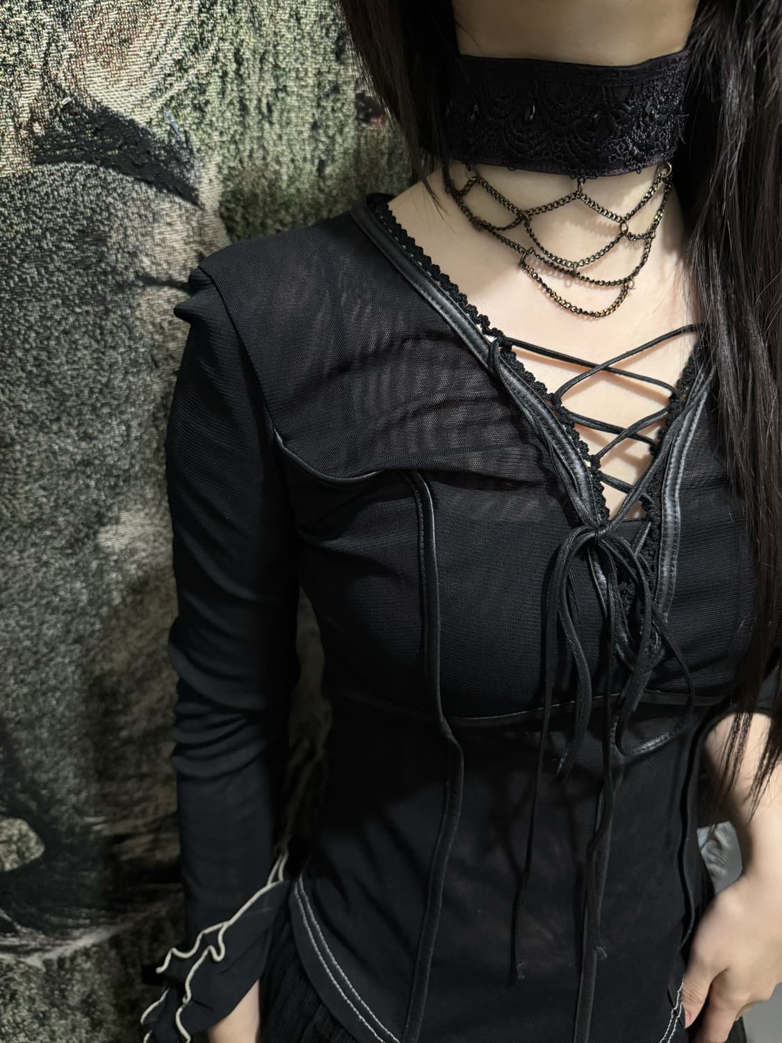 오즈온 고딕 체인 초커 상품이미지4