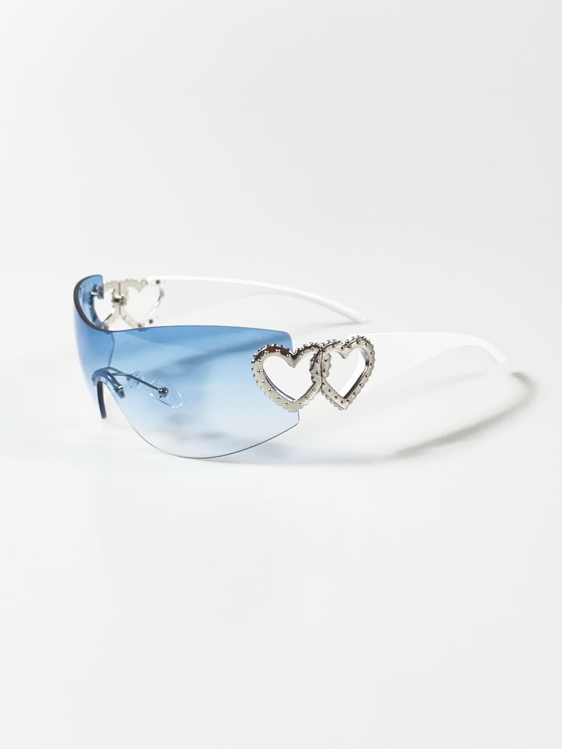 블루 무테 고글 쉴드 프레임 빈티지 틴트 선글라스 상품이미지3