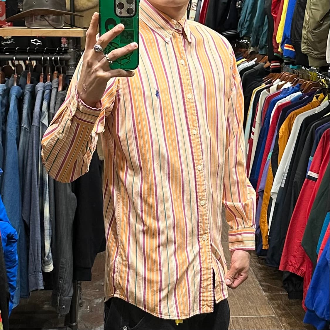 [HI] 폴로 랄프로렌 셔츠 오렌지 상품이미지4