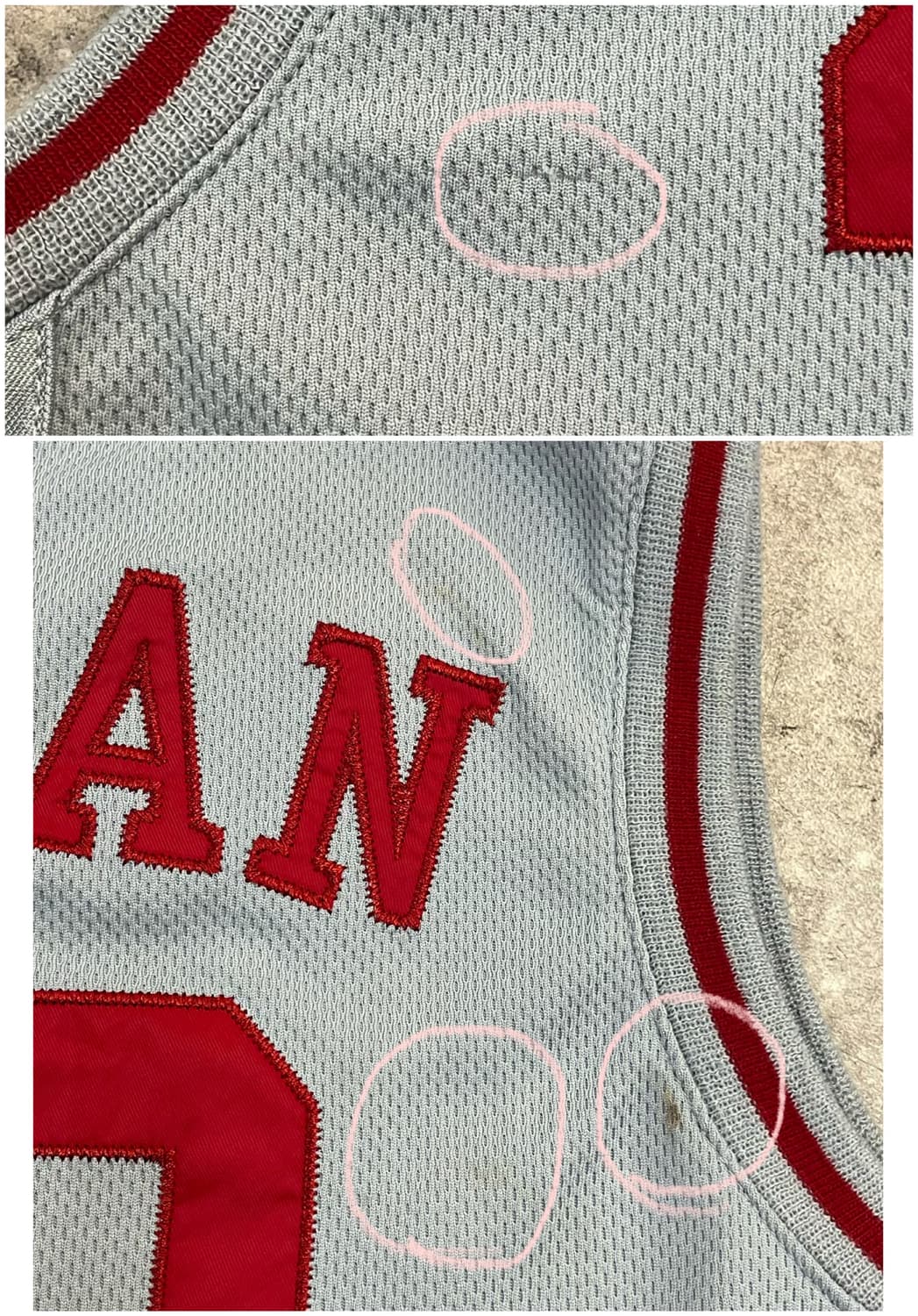 나이키 에어 조던 농구 져지 그레이 키즈 L #csz3845 상품이미지9