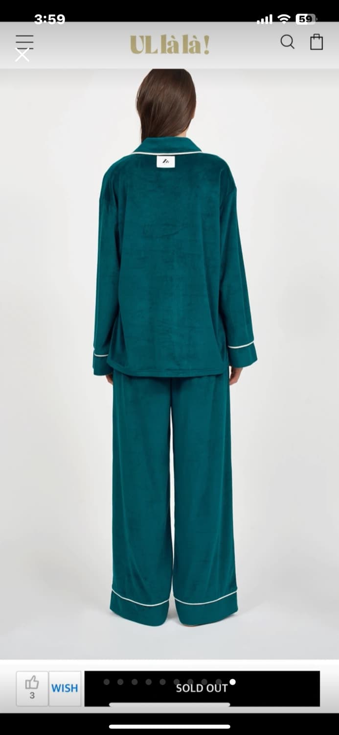 새상품) 울랄라 피치 기모 파자마 블루그린 정가 9.6만 현재 품절 상품이미지8