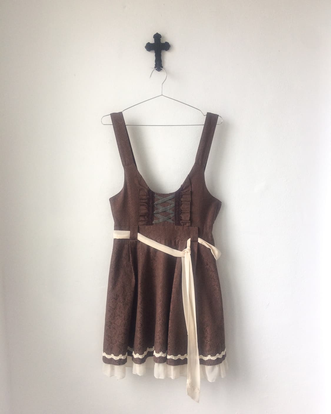 Ornament pattern suspender onepiece 상품이미지2