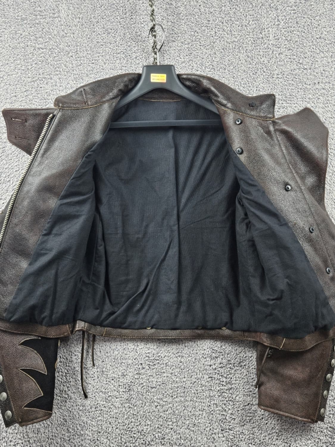 빈티지 리얼레더 코르셋 언밸런스 라이더자켓 ( S추정 ) / 11106 상품이미지10