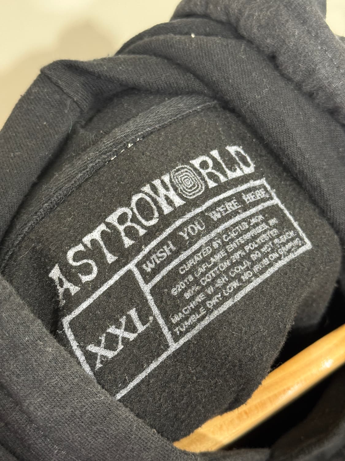 Travis Scott Astroworld 후드티 블랙 상품이미지3