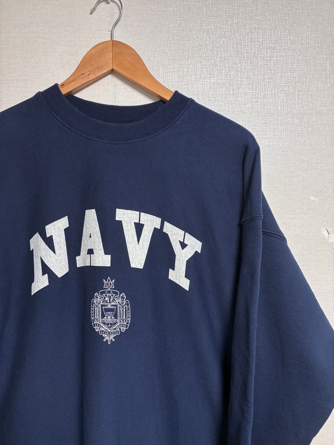 빈티지 아웃스탠딩 맨투맨 네이비 M 상품이미지1