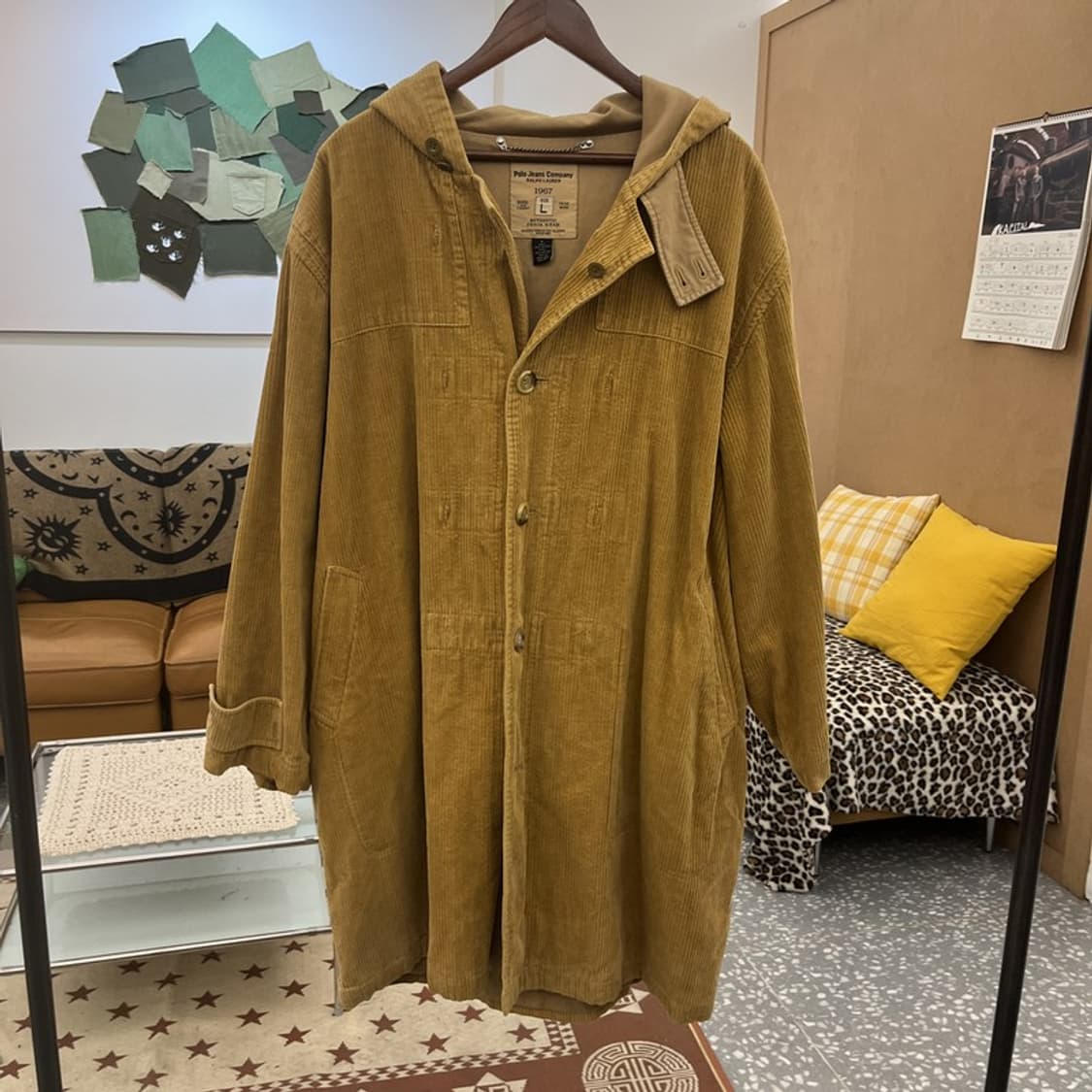 폴로 랄프로렌 코지 모리걸 오버핏 코듀로이 코트 L C10156 상품이미지3