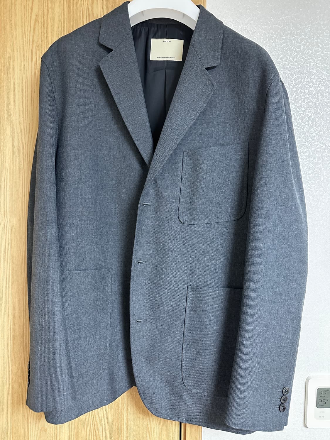 (5size) 포터리 울 스포츠 자켓 미드그레이 상품이미지4