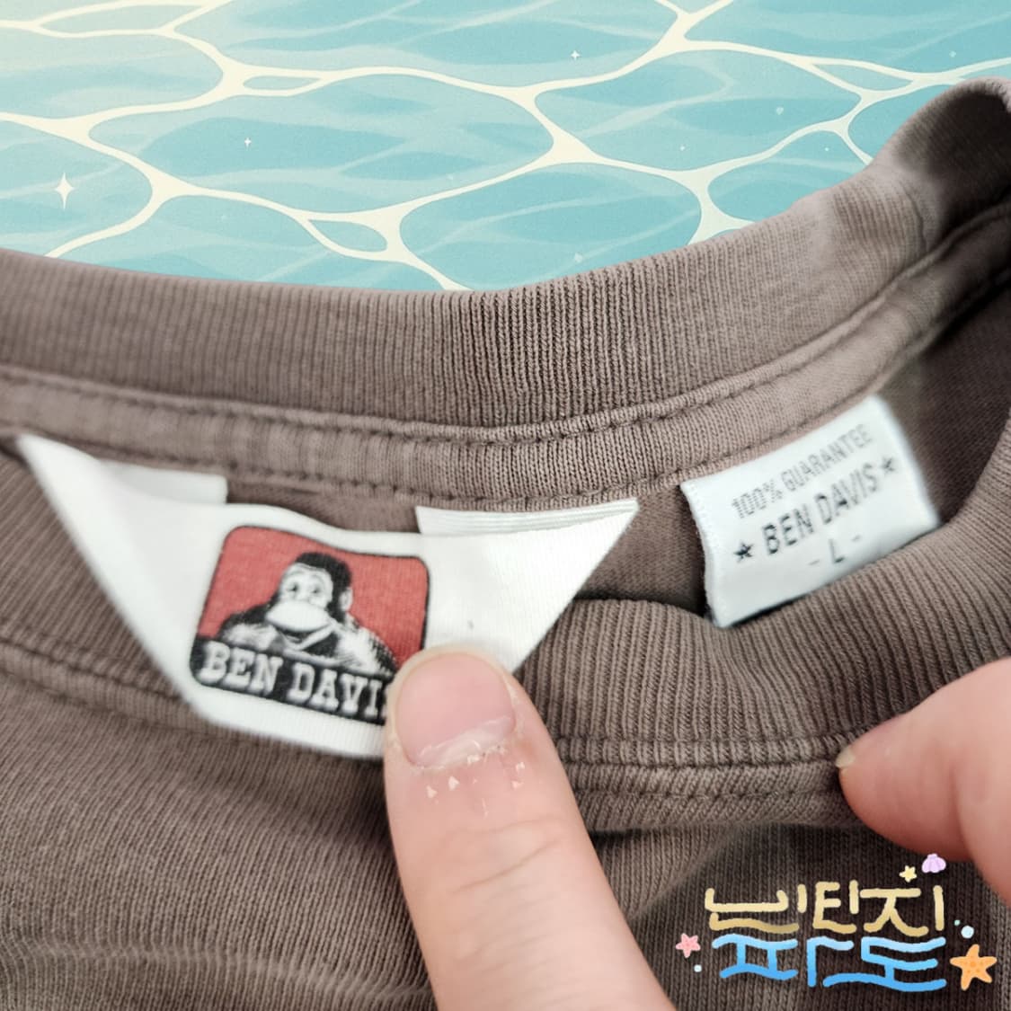L 벤데이비스 포켓 로고 반팔티 상품이미지4