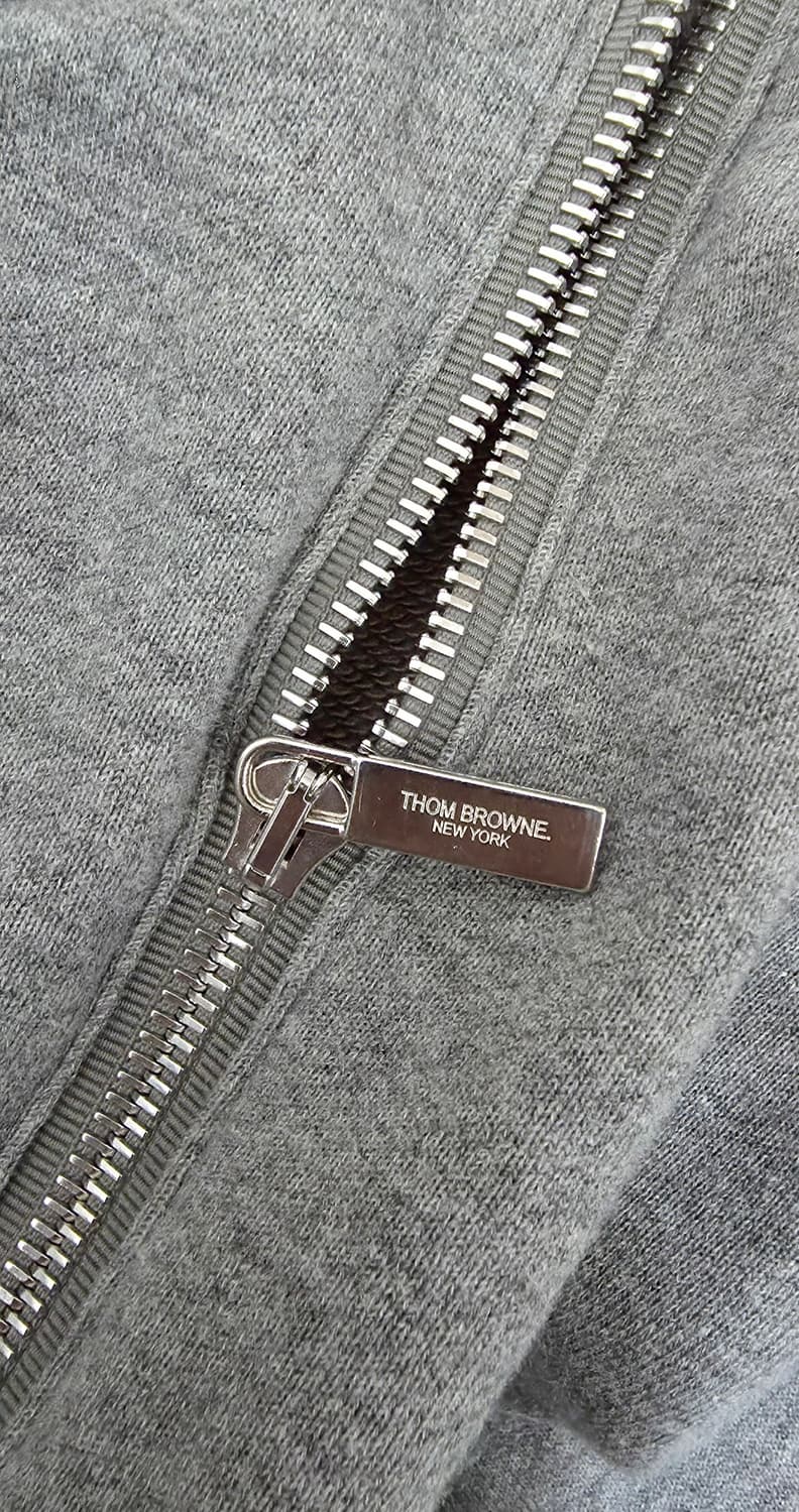 톰브라운 사선완장 릴렉스핏 후드집업 매드 그레이 2사이즈  상품이미지5