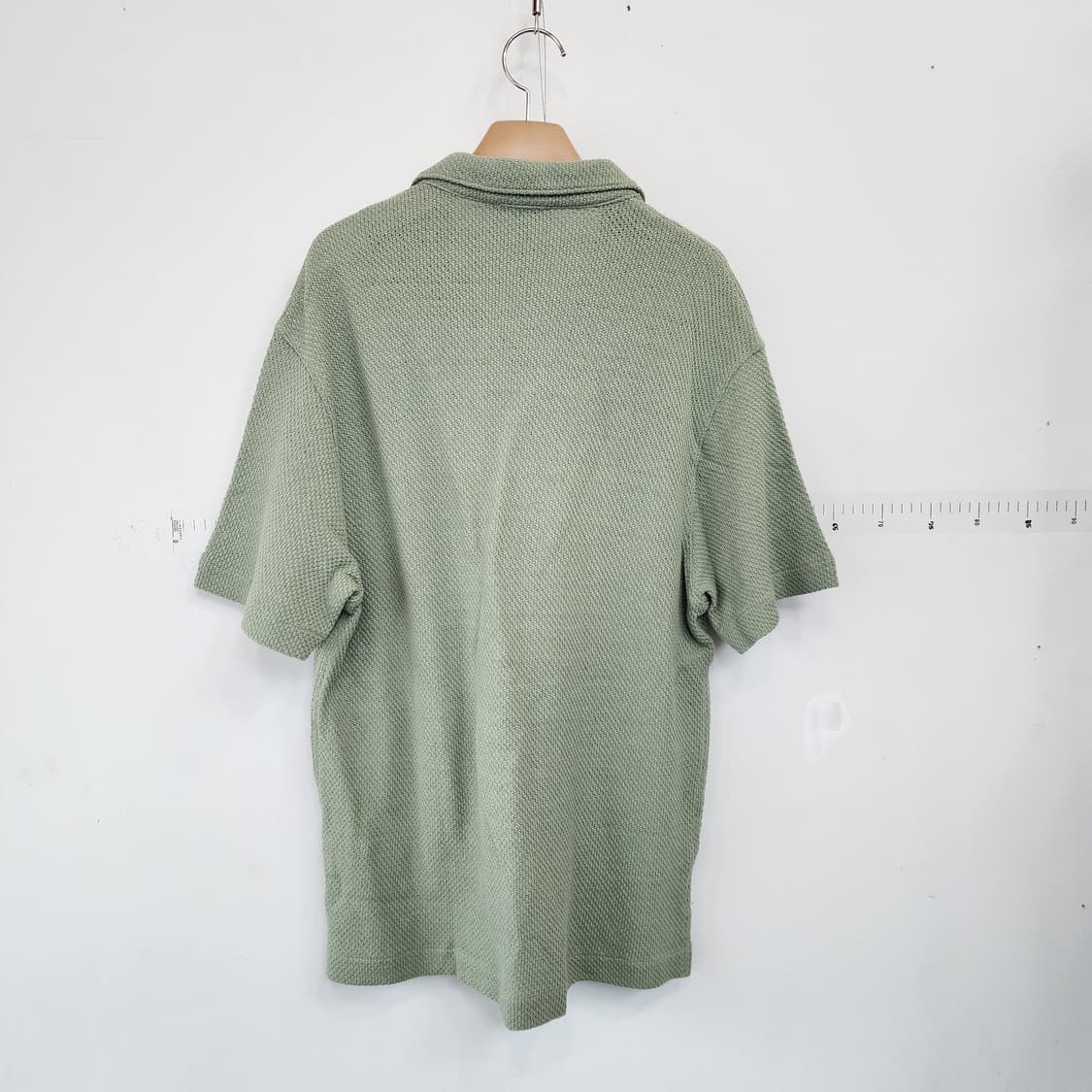 타임 반팔 카라 티셔츠 그린 상품이미지4