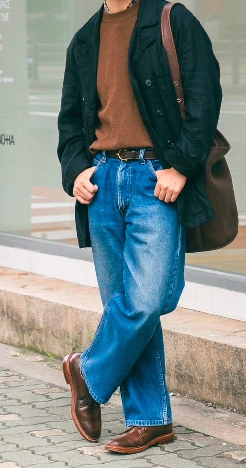 워드로브41 컴포트 더블 자켓 블랙  상품이미지9