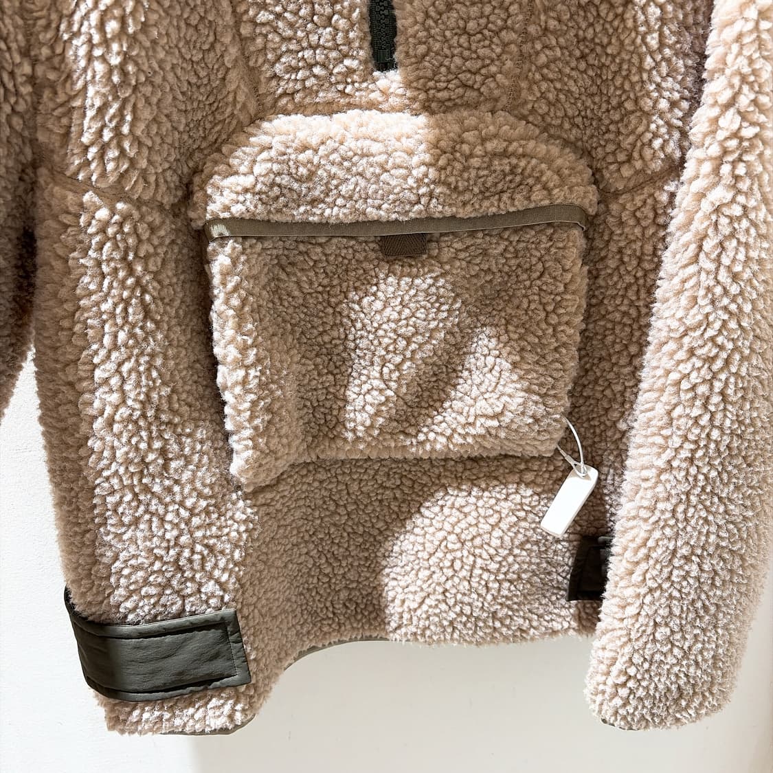 (정품/새상품) SACAI 사카이 남성 쉐르파 하프집업 시어링 자켓 상품이미지3