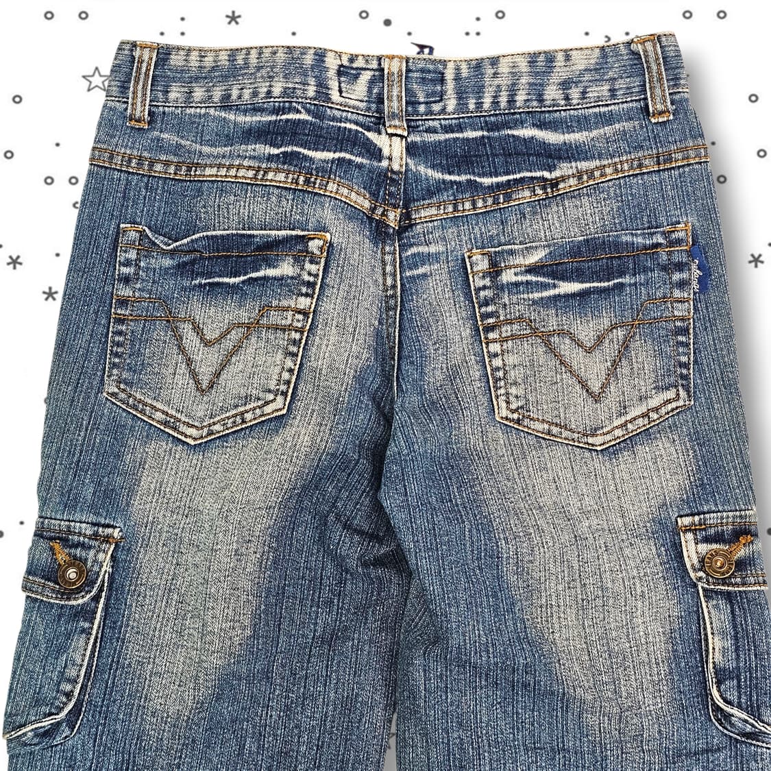 27 Shebang VTG 빈티지 카고 데님 카프리 팬츠 상품이미지5