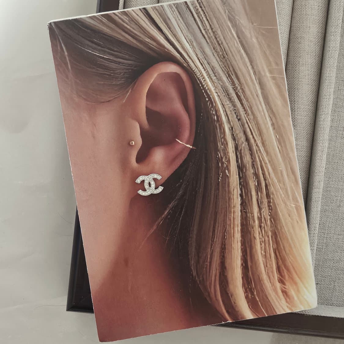 925 샤넬 빈티지 업사이클링 귀걸이 상품이미지1