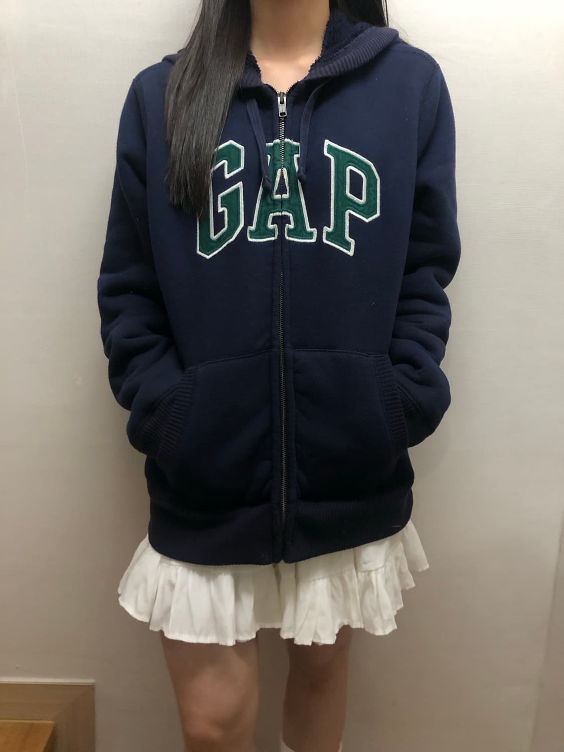 빈티지 갭 네이비 후드집업 상품이미지1