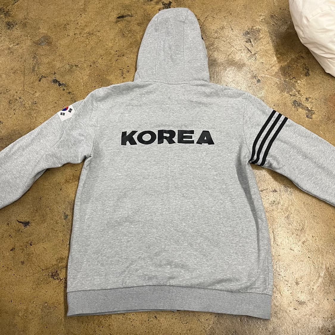 [정품/100] 아디다스 그레이 후드 집업 b17 상품이미지4