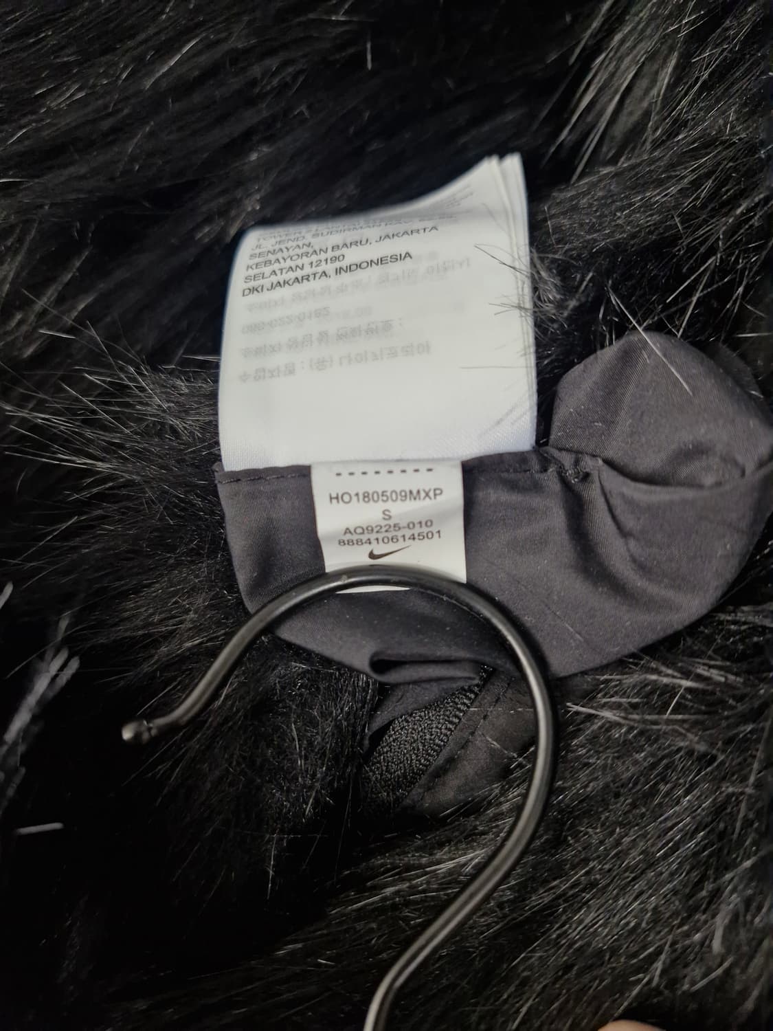 나이키x엠부쉬 리버시블 퍼자켓 블랙 S 상품이미지9