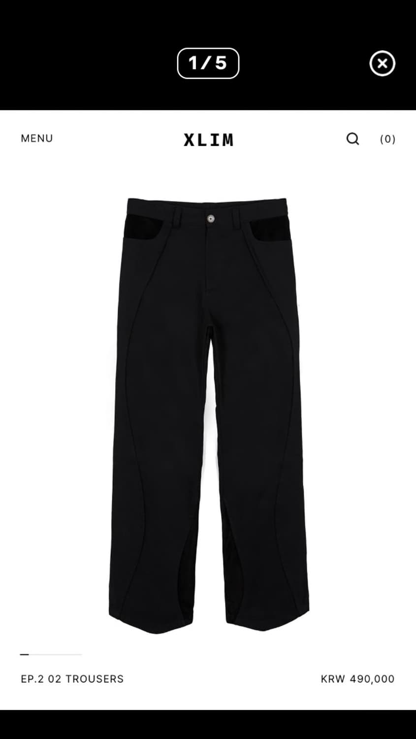 xlim ep.2 02 trouser black (키드밀리 착용) 상품이미지4