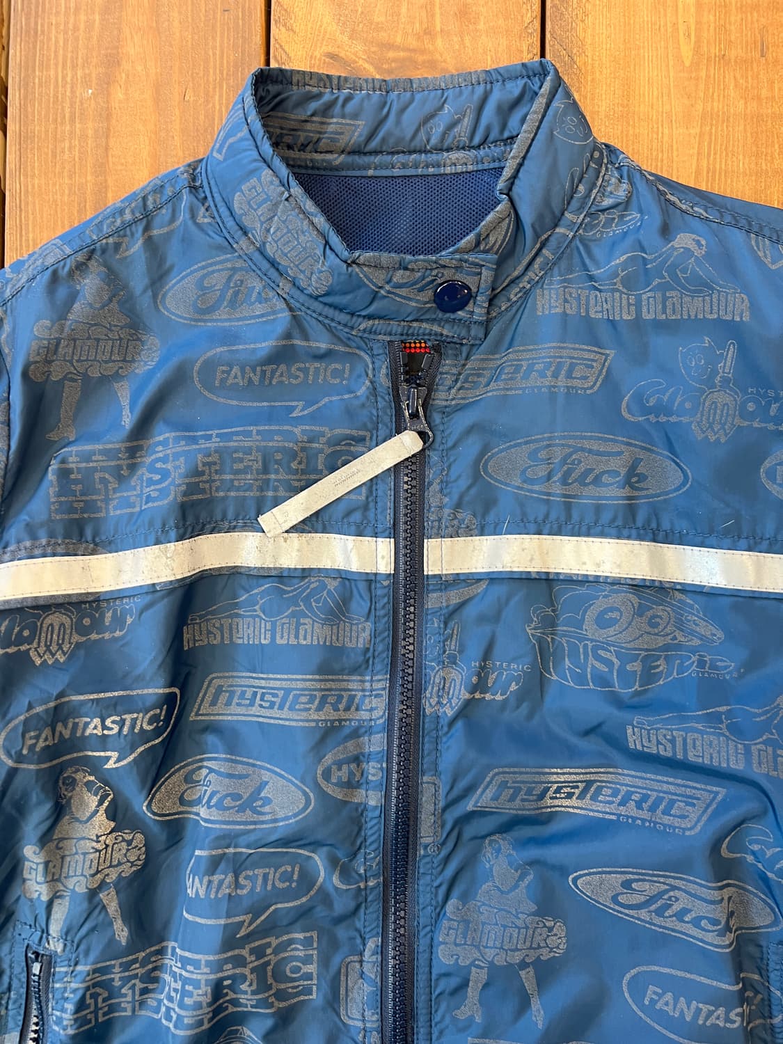 히스테릭글래머 블루 프린팅 바람막이 상품이미지7