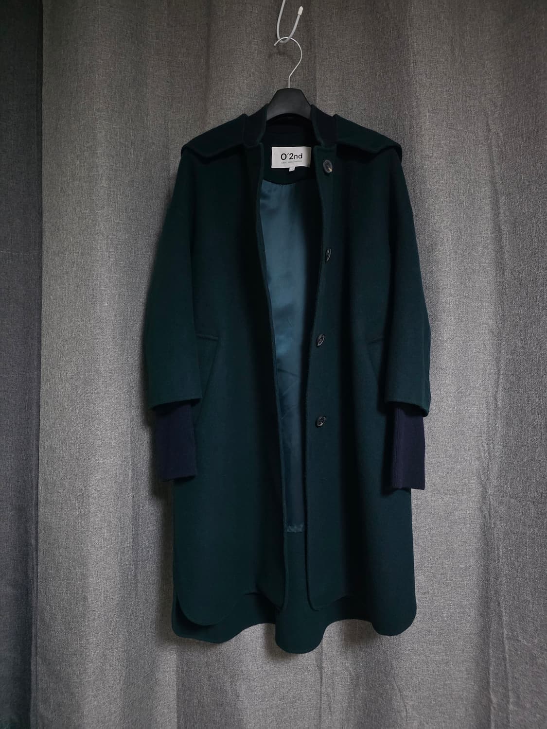 오즈세컨 울 후드코트 상품이미지2