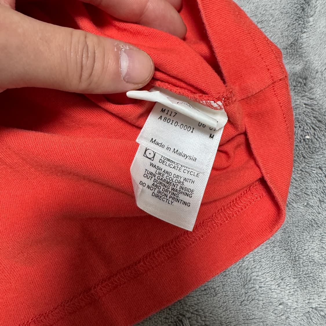 리바이스 주황 로고 반팔 상품이미지3