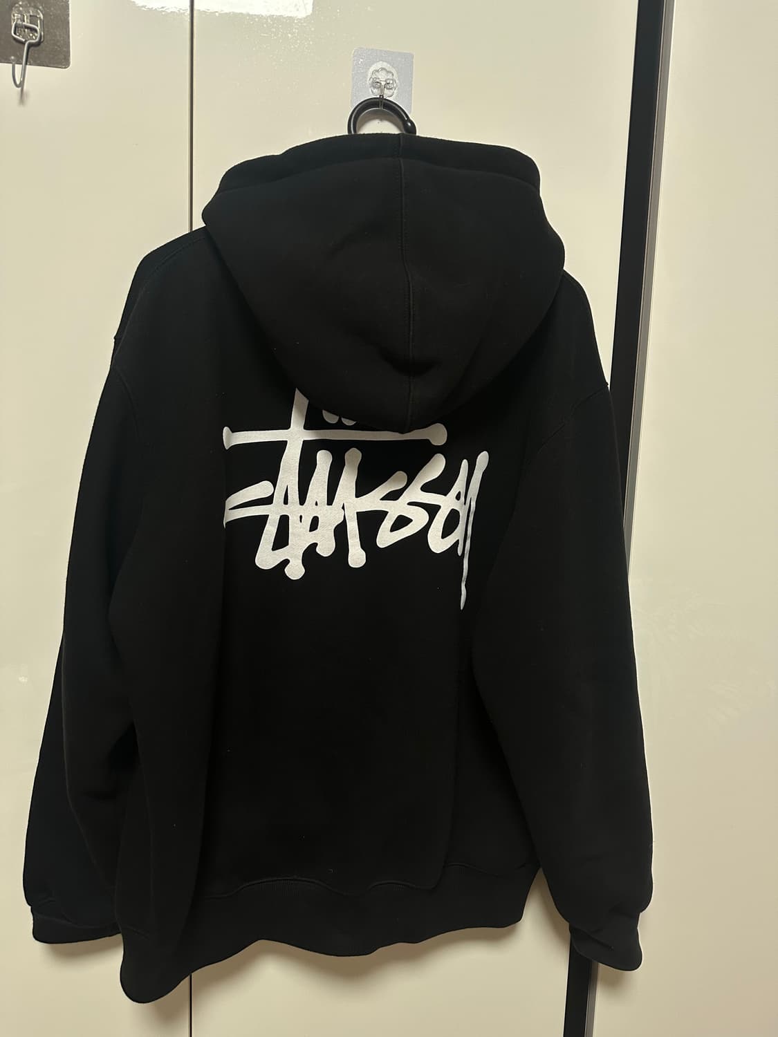 스투시 후드티 M 검정 상품이미지3