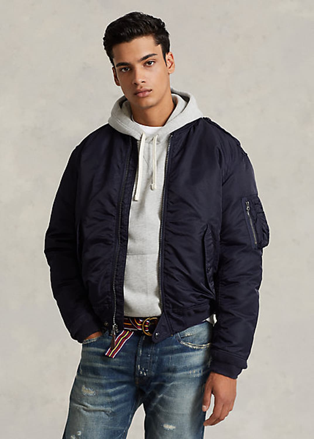폴로 랄프로렌 네이비 봄버 자켓 상품이미지1