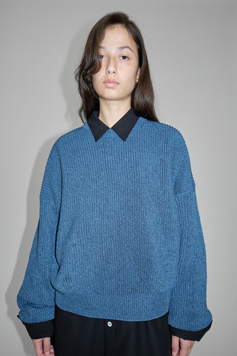 Cristaseya washi paper cropped sweater L 상품이미지1