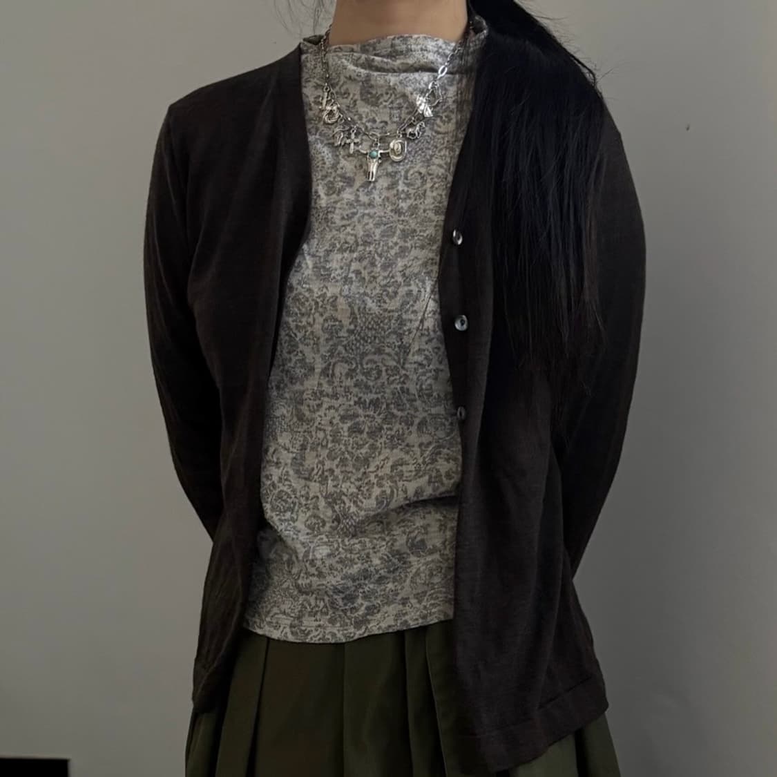 플라워 레이어드 긴팔티 상품이미지1