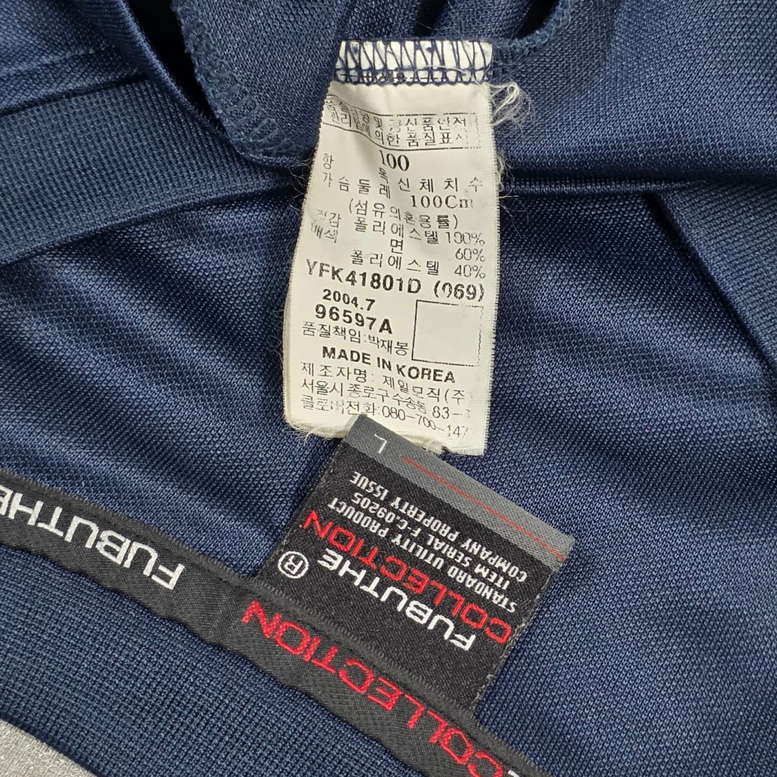 L 100) FUBU 후부 빈티지 풋볼져지 롱슬리브 네이비 상품이미지5