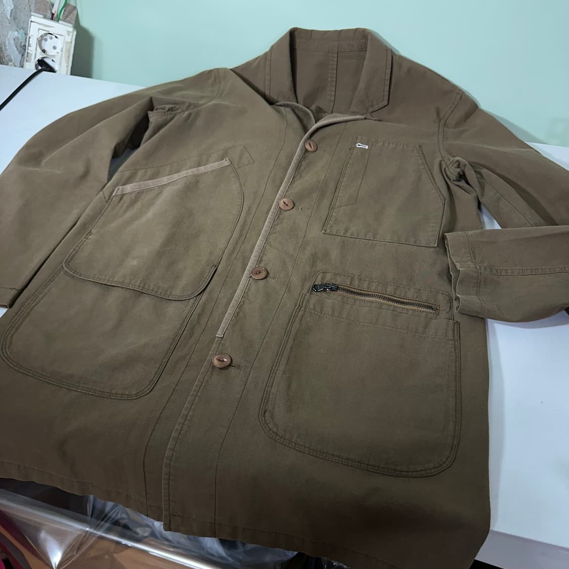 M 2 비이커 BEAKER 딥카키 코튼 야상자켓 상품이미지1