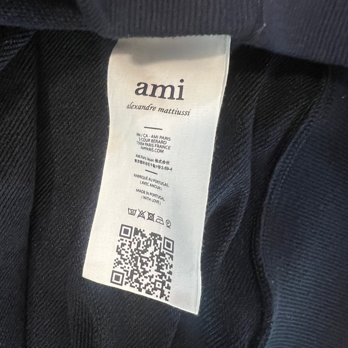 Ami 맨투맨 Navy 상품이미지4