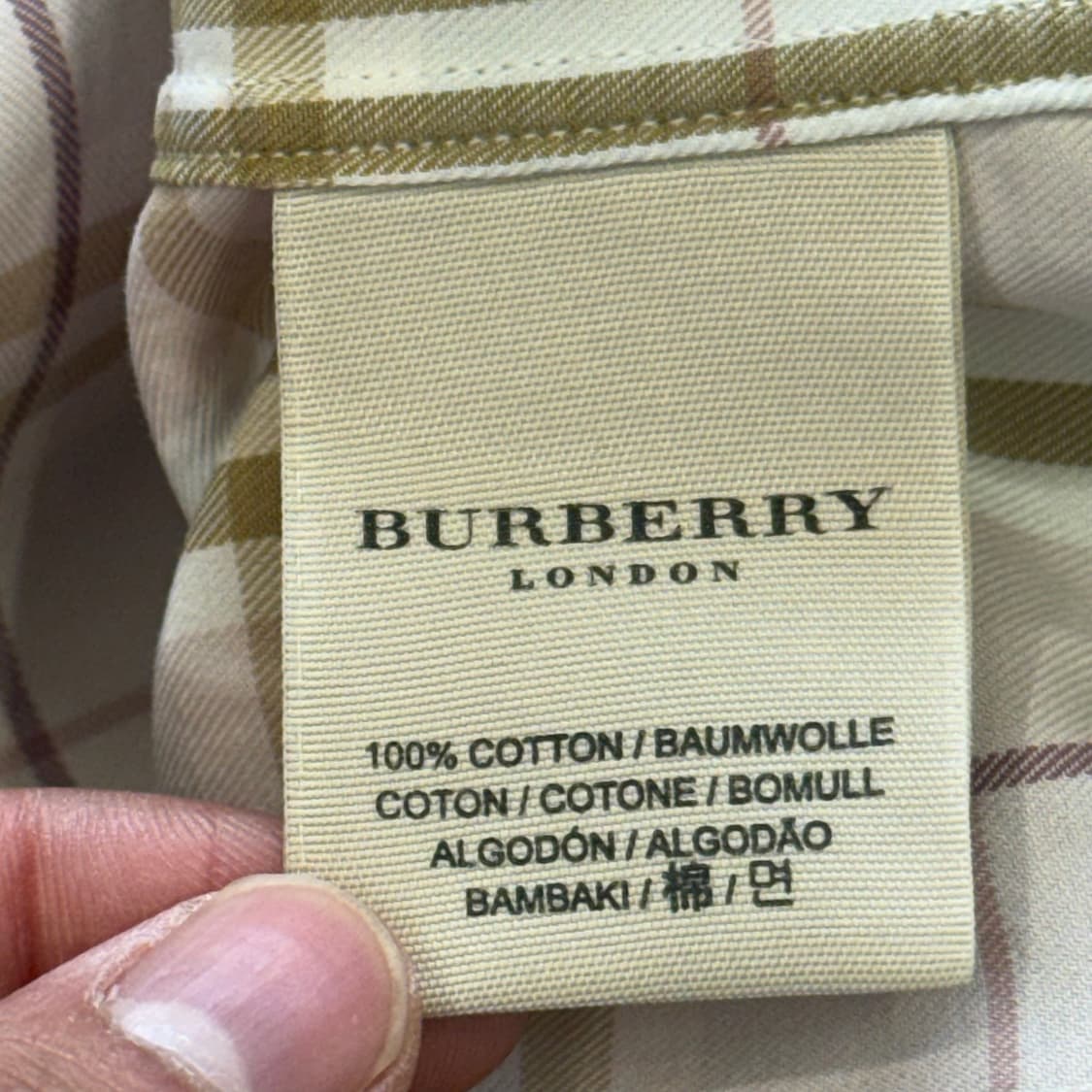 M 버버리 노바체크 반팔셔츠 상품이미지5