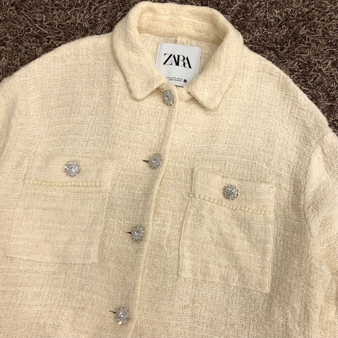 자라 크롭 트위드 자켓 상품이미지2