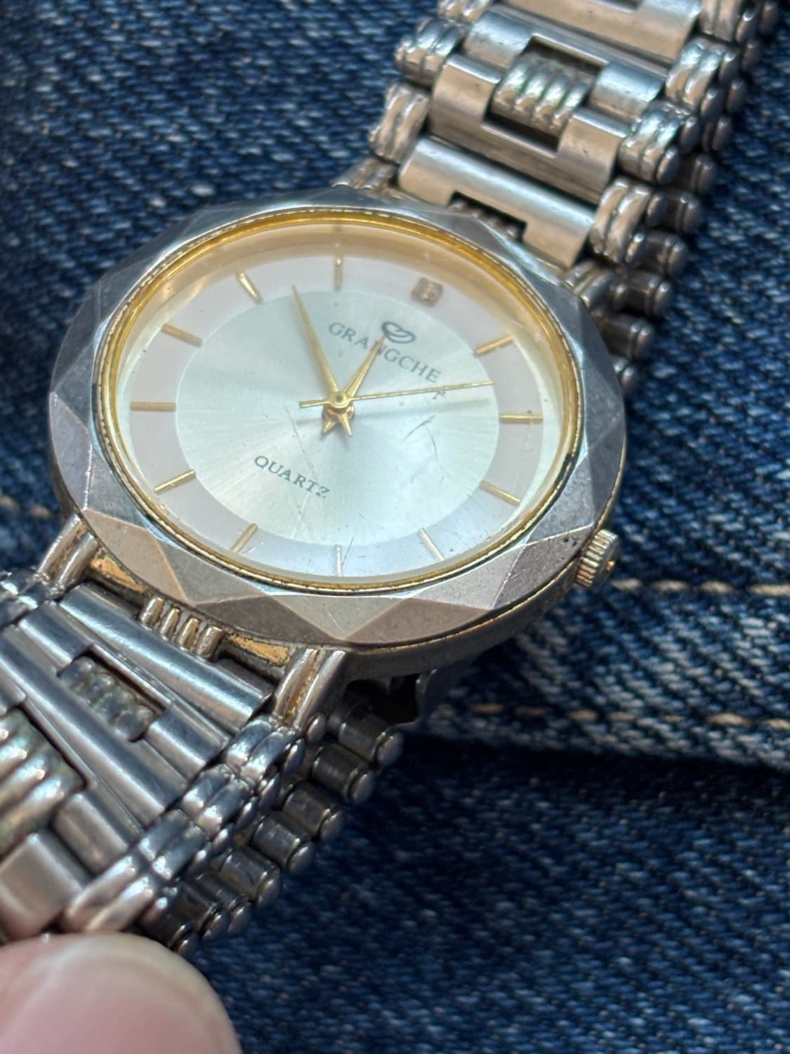 vintage grangche quartz metal watch 상품이미지2