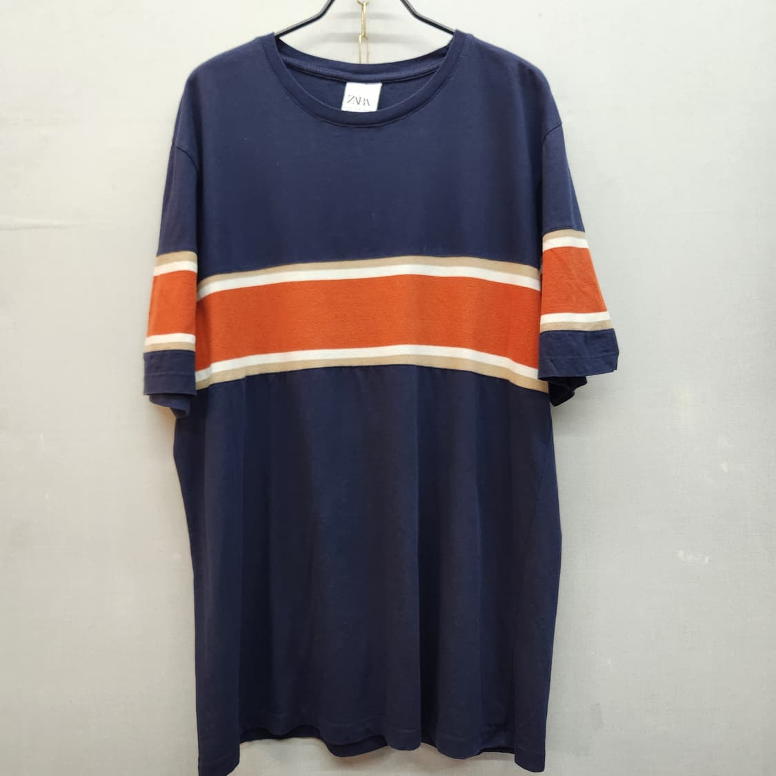 자라 ZARA 스트라이프 반팔티 XL 상품이미지1