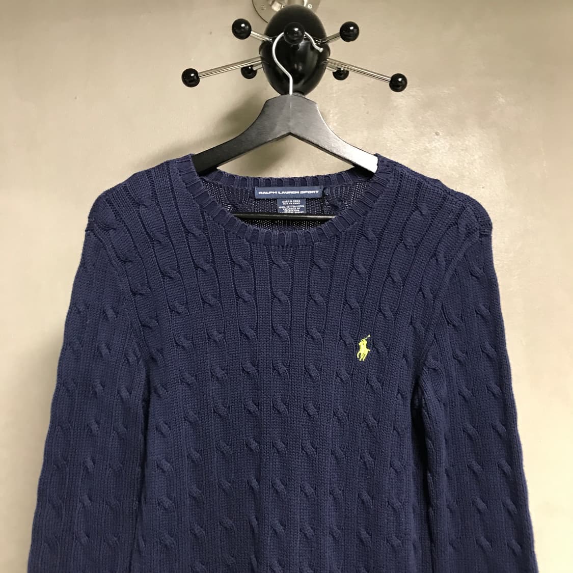 폴로 랄프로렌 케이블 니트 네이비 M 상품이미지2