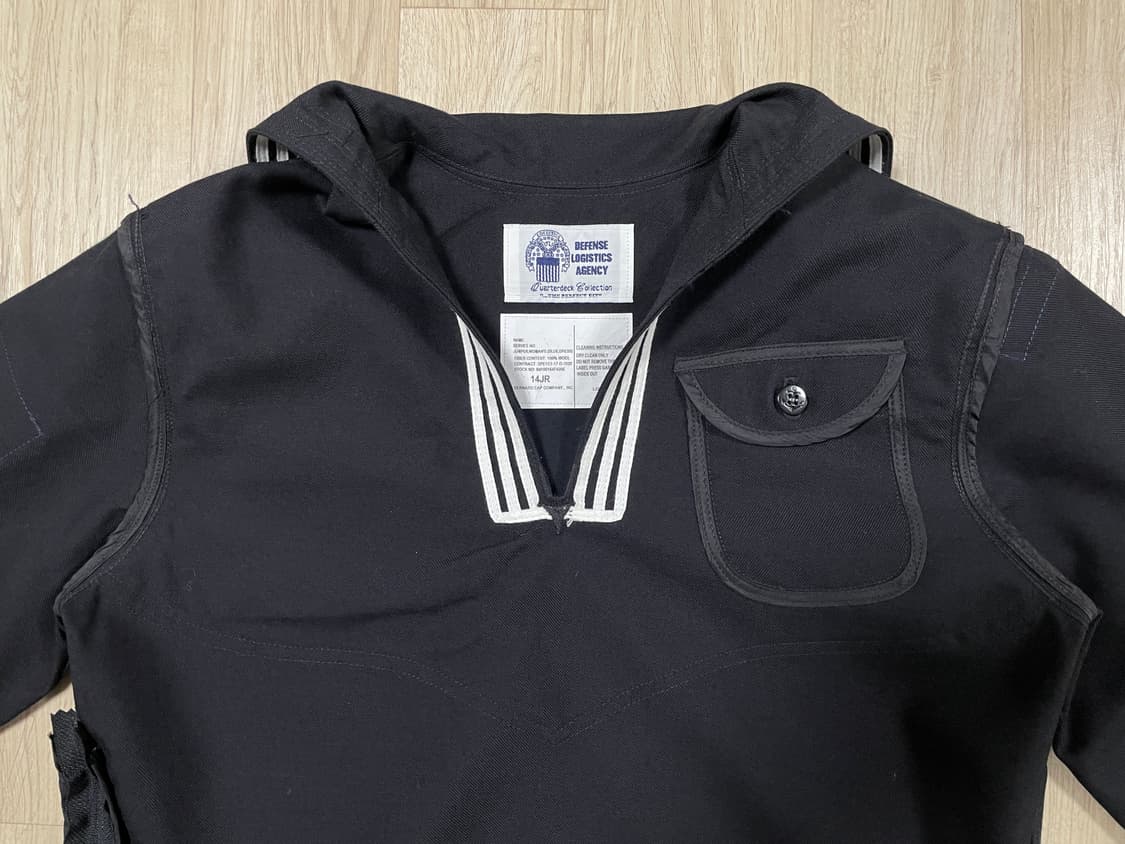 95) 미군 미해군 리버서블 풀패치 세일러 셔츠(데드스탁) 상품이미지9
