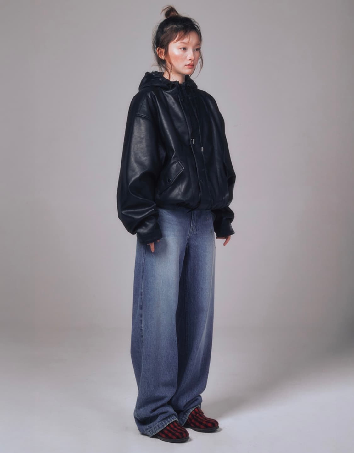 유희 레더 점퍼 가죽 자켓 상품이미지1