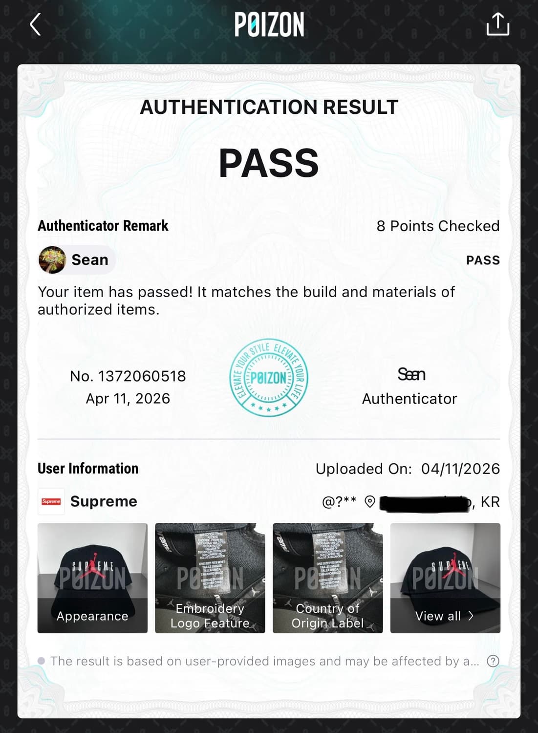 슈프림 X 조던 6 Panel 스냅백 - FW15 릴리즈 상품이미지8