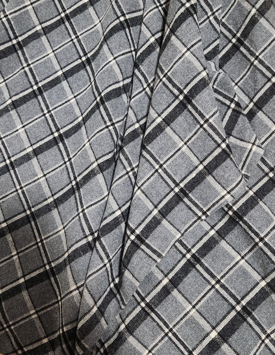 로라애슐리 그레이 패턴 체크 롱스커트 상품이미지4