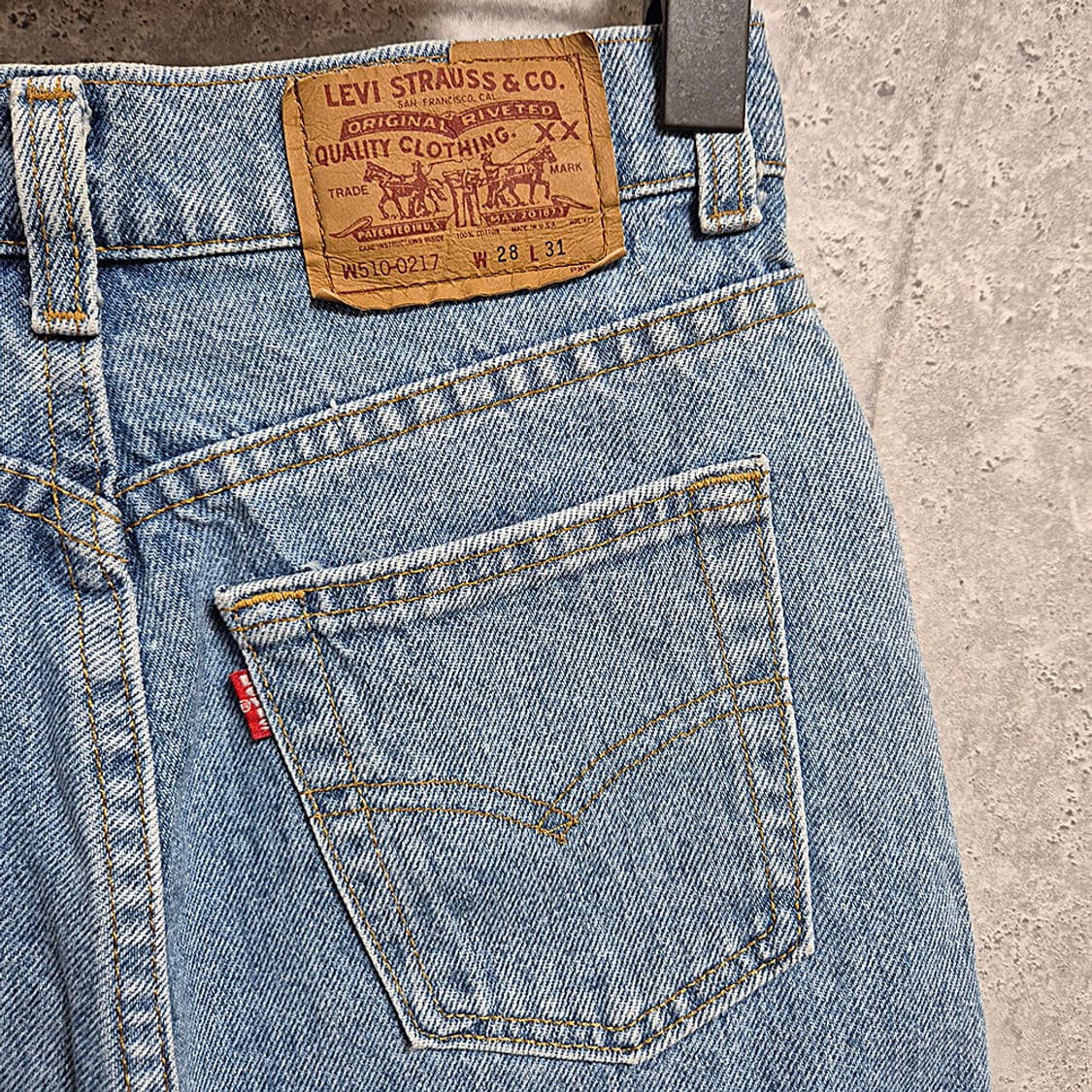 90's levis 510-0217 (25, Made In U.S.A) 상품이미지5