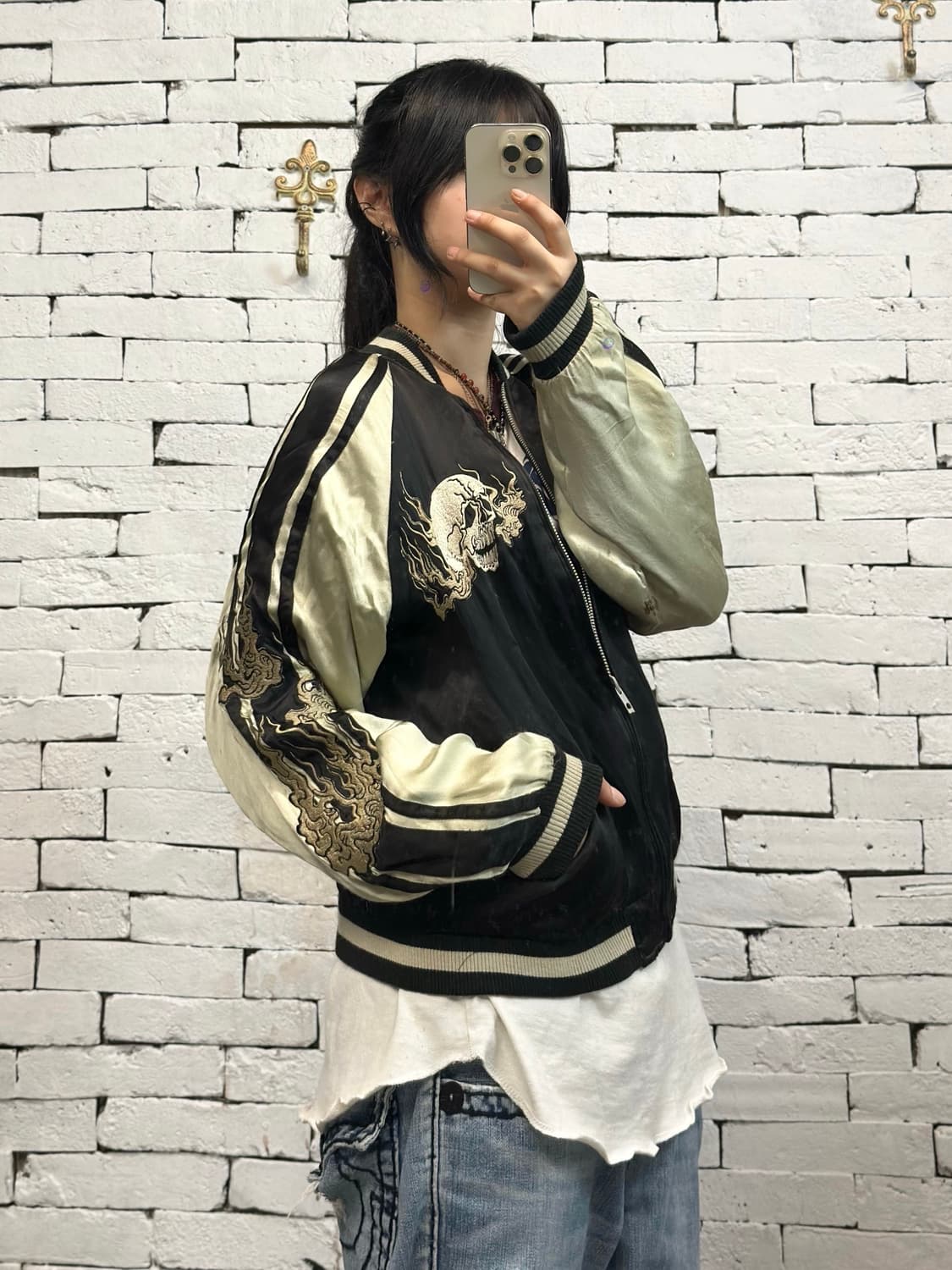 Japanese clasic scrpt Black Skull Skajan 상품이미지5